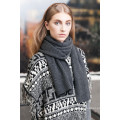 long plaid high quality knit scarf with low price